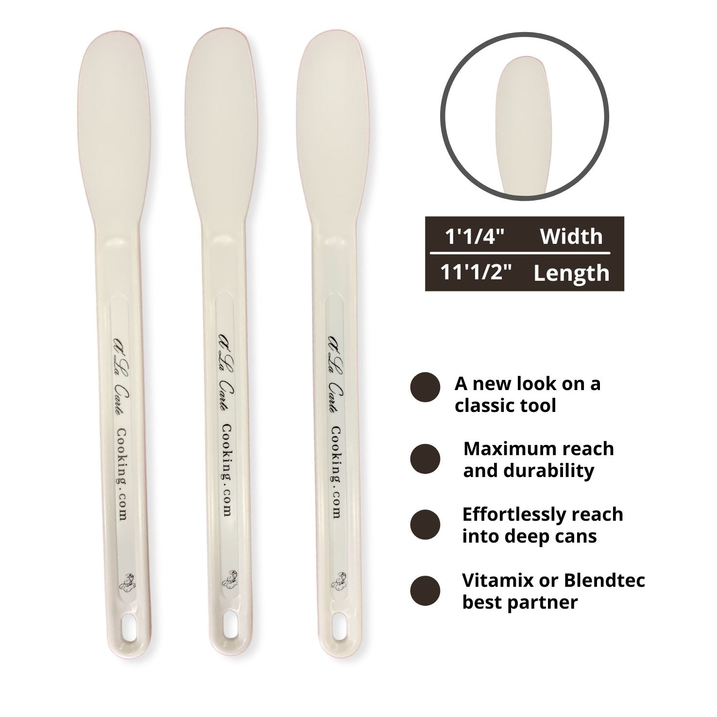 Blender Spatulas & Spreaders (Set of 3)