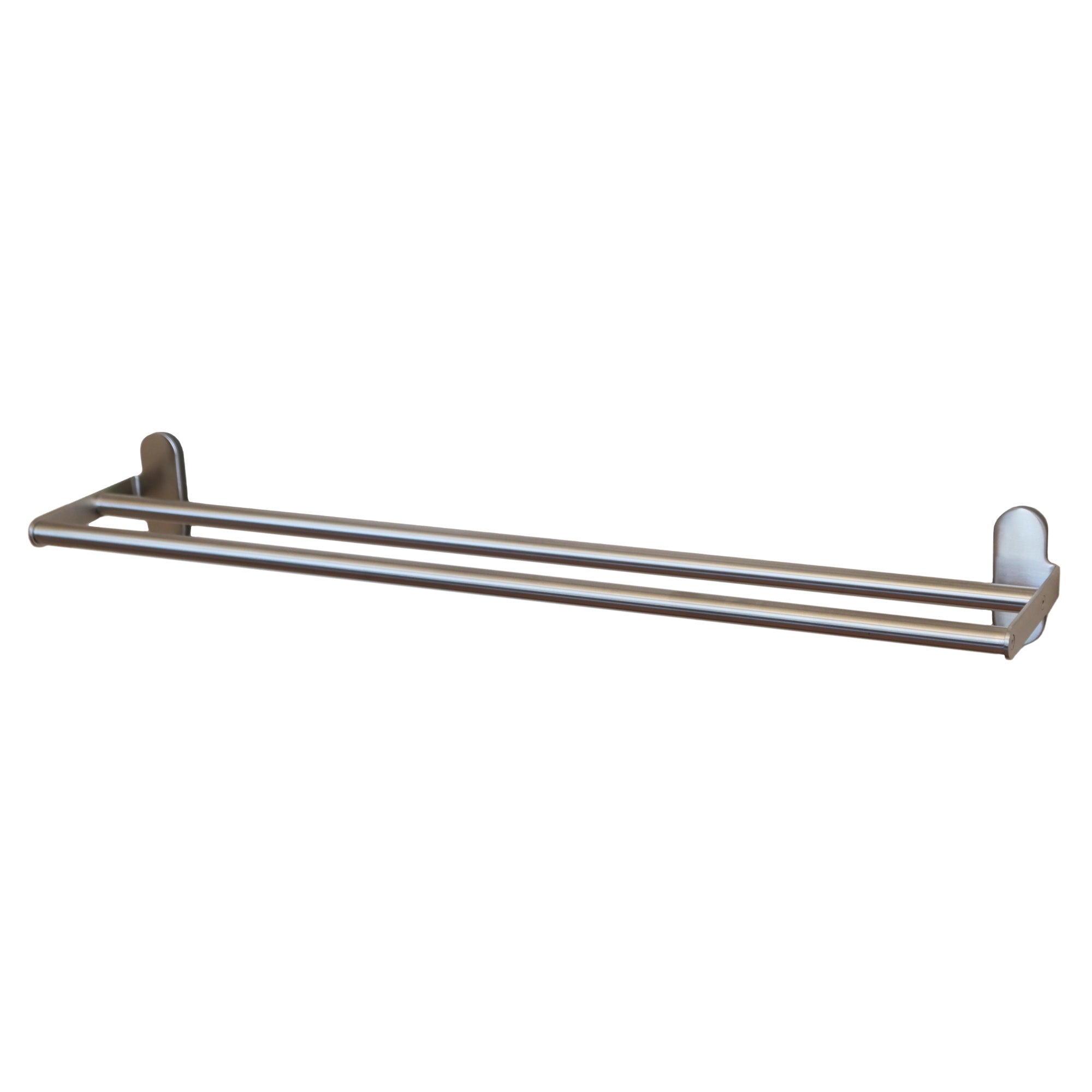 Wall Mounted Horizontal Stainless Steel Wine Rack (2 Bottles)